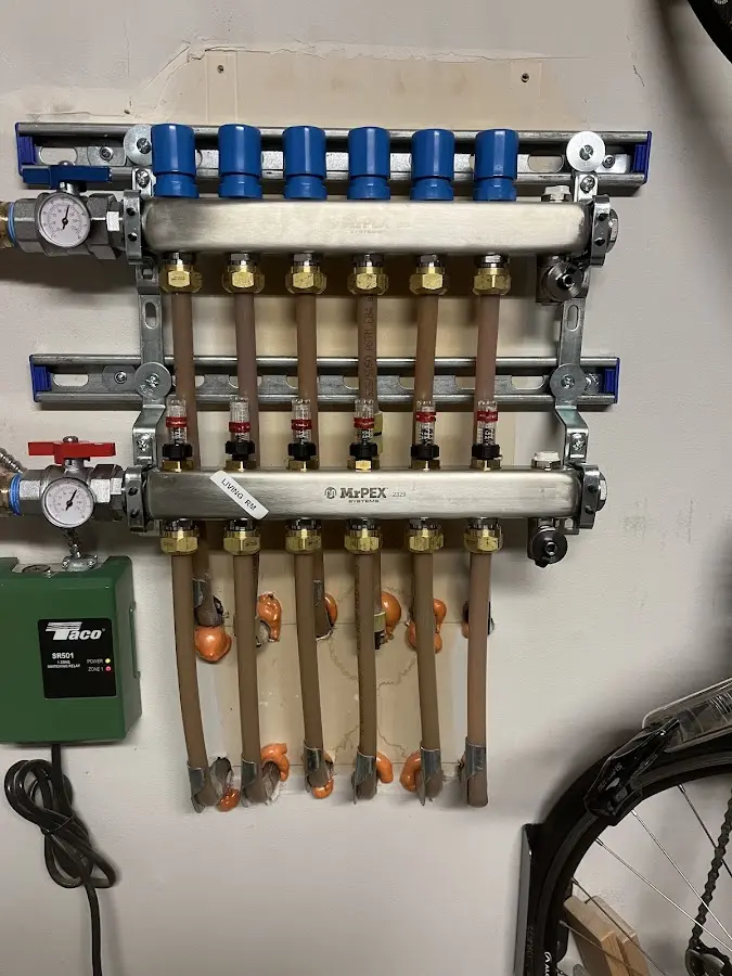 Plumber performing Gas Line Installation at a residential property in Bellville